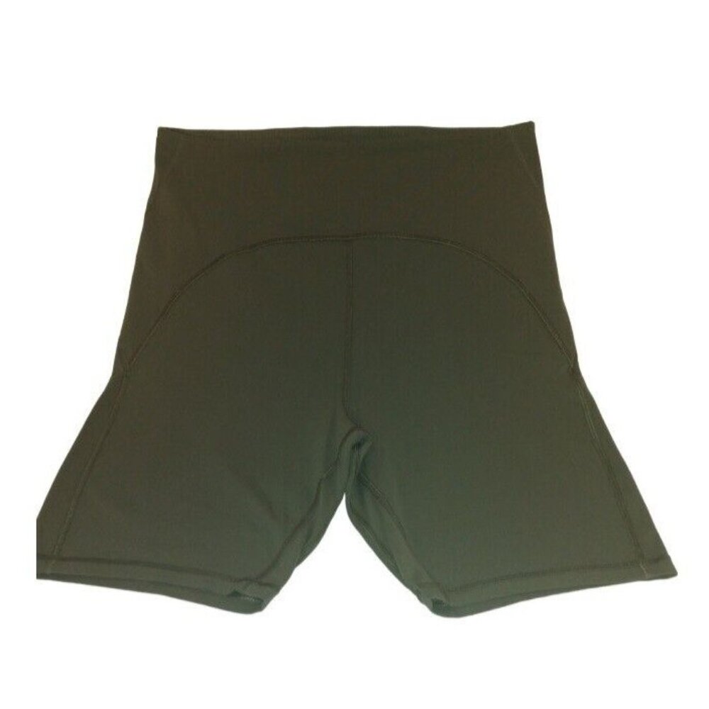 Lululemon Align Collection High-Rise 8" Shorts Olive Green Women Size 4 Stretch